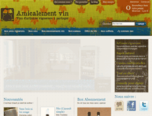 Tablet Screenshot of amicalementvin.com